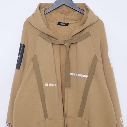UNDERCOVER 19SS Big Tape D.Hermits Hoodie Beige Size 2