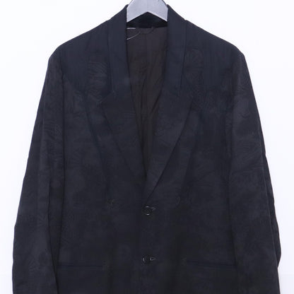 IROQUOIS Kimono Jacquard Blazer Black Jacket Size 1