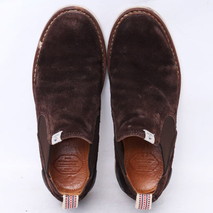 VISVIM GORNERGRAT-FOLK Suede Chelsea Boots Brown Size 9