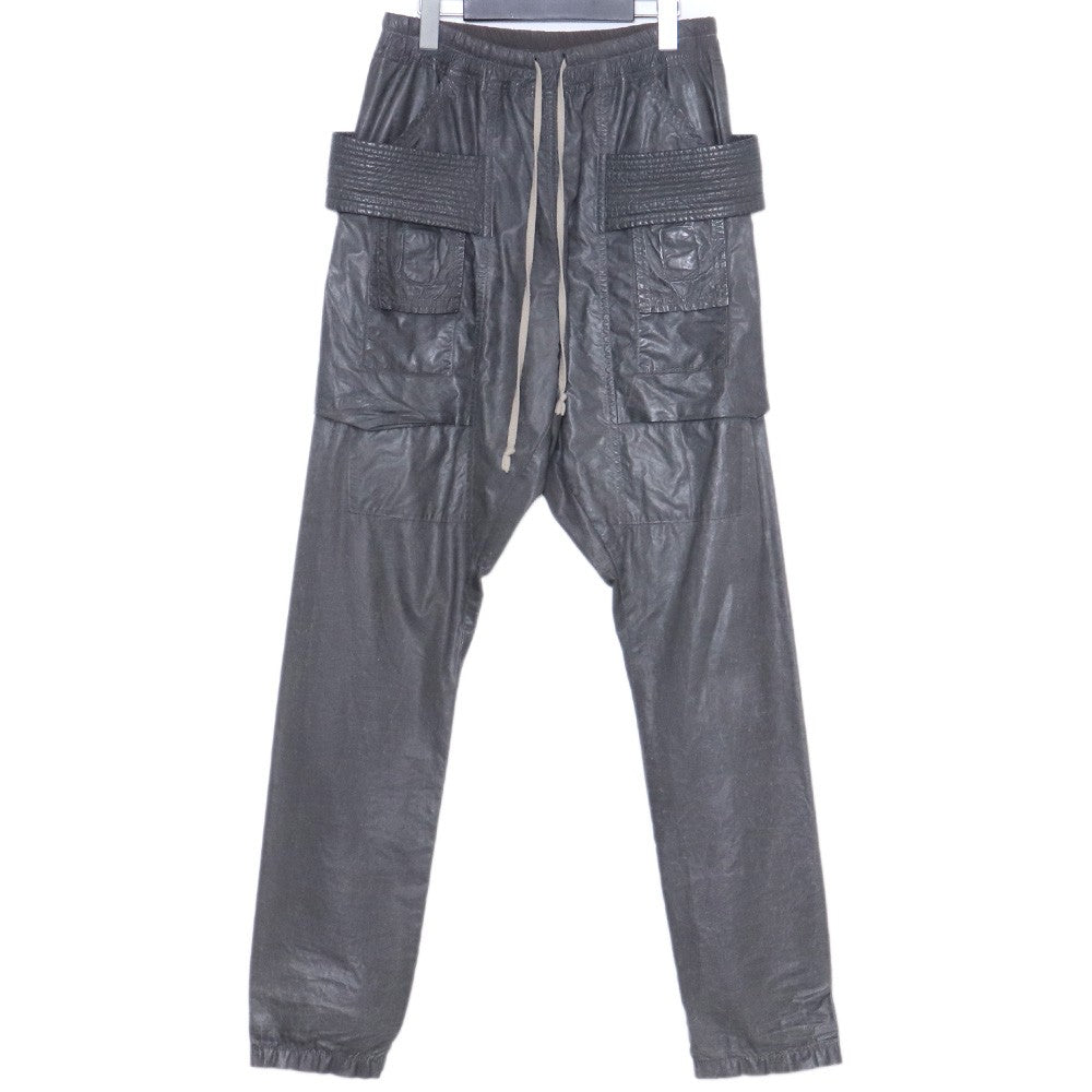 RICK OWENS DRKSHDW 15SS Coated Creatch Pants Gray Size XS