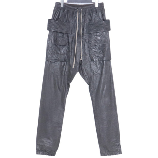 RICK OWENS DRKSHDW 15SS Coated Creatch Pants Gray Size XS