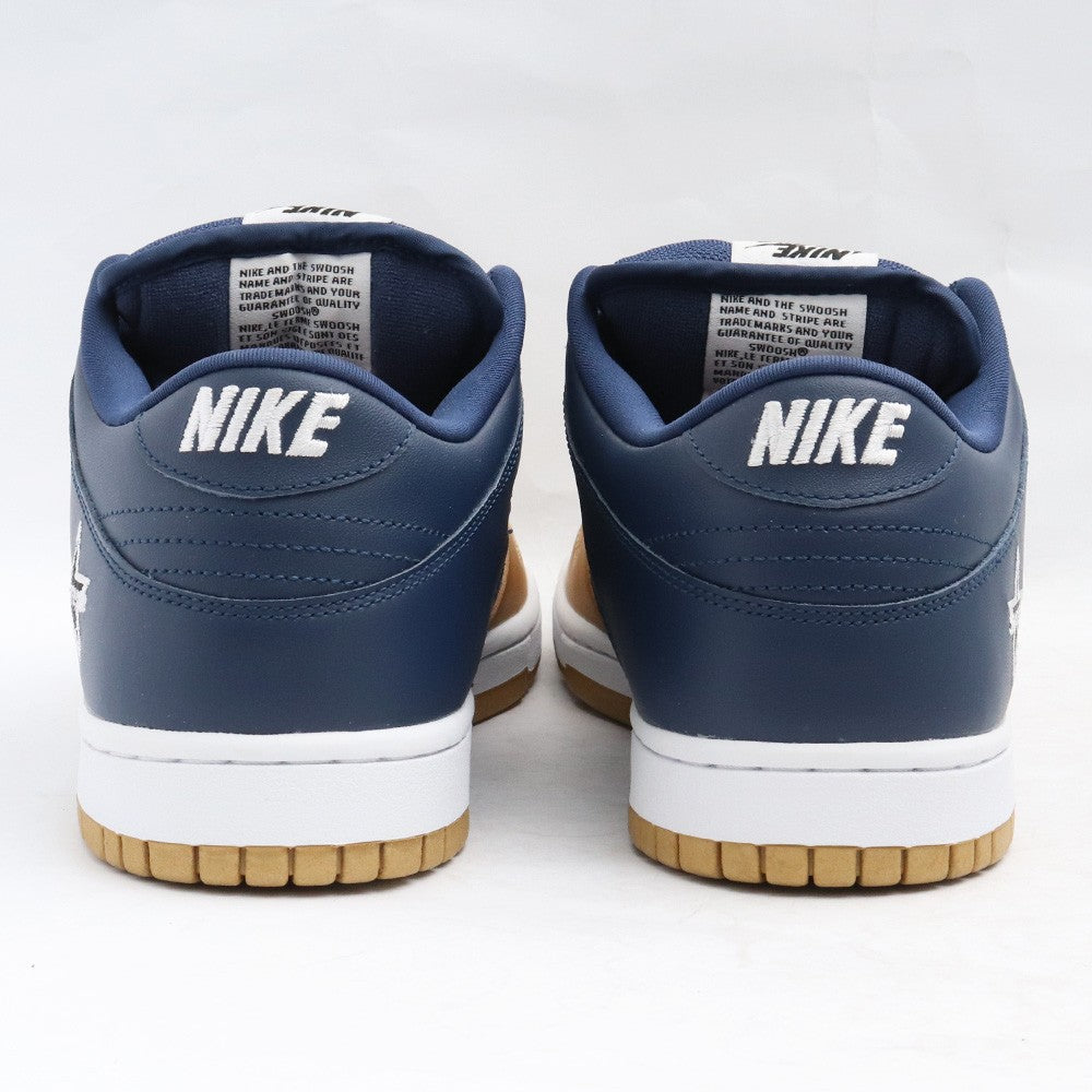 Supreme Dunk Low OG QS Gold/Navy Sneakers Size 28.5cm