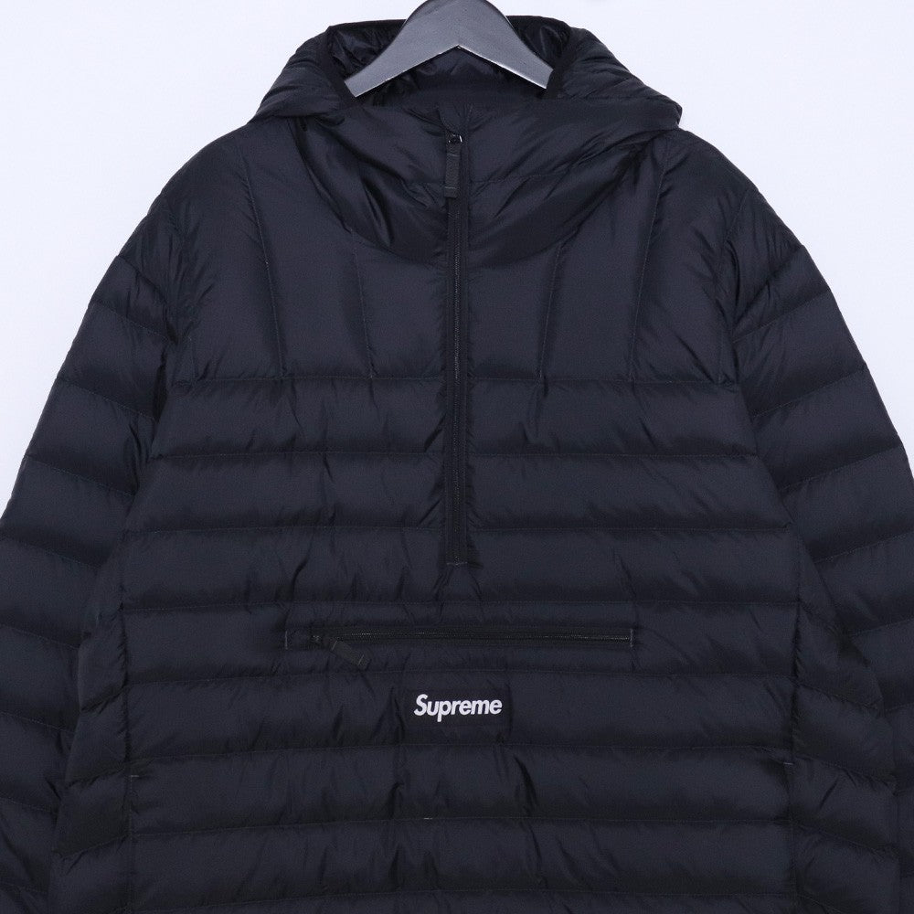 SUPREME 25AW Micro Down Half Zip Hooded Jacket Black Size XL