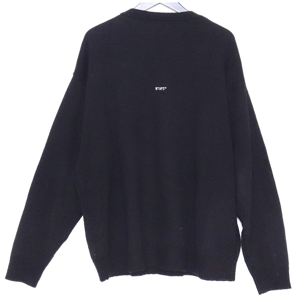 WTAPS 21AW Vibes Acrylic Sweater Black Size 03