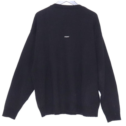 WTAPS 21AW Vibes Acrylic Sweater Black Size 03