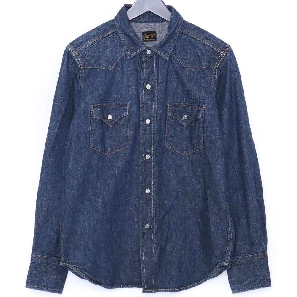 TENDERLOIN T-SADDLE MAN DENIM SHT Long Sleeve INDIGO Shirt Size XS