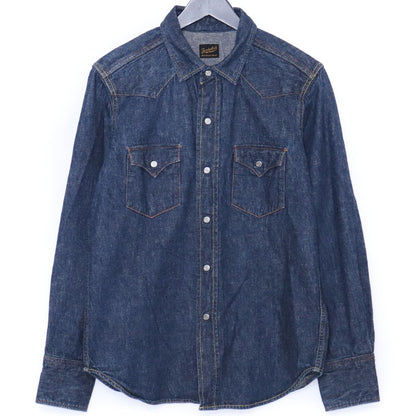 TENDERLOIN T-SADDLE MAN DENIM SHT Long Sleeve INDIGO Shirt Size XS