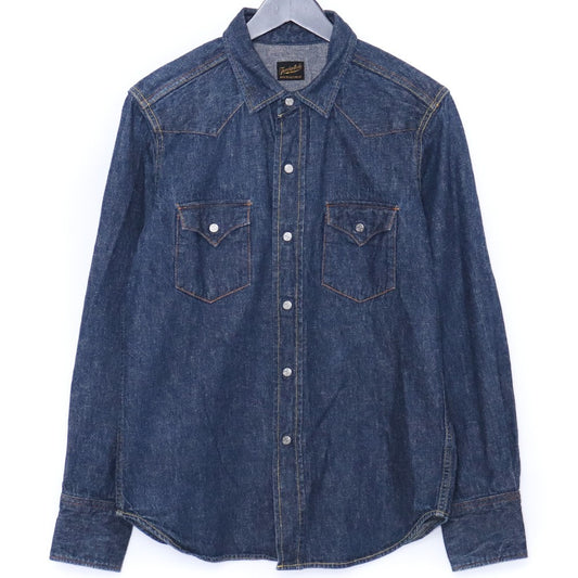 TENDERLOIN T-SADDLE MAN DENIM SHT Long Sleeve INDIGO Shirt Size XS