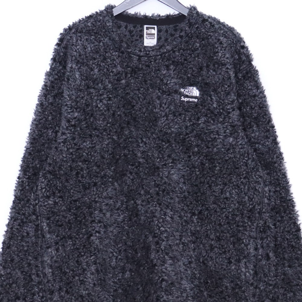 SUPREME x TNF 23SS High Pile Fleece Pullover Black Size L