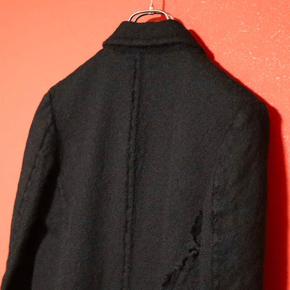 Yohji Yamamoto Y's Inside-Out Wool Chesterfield Coat Size 1