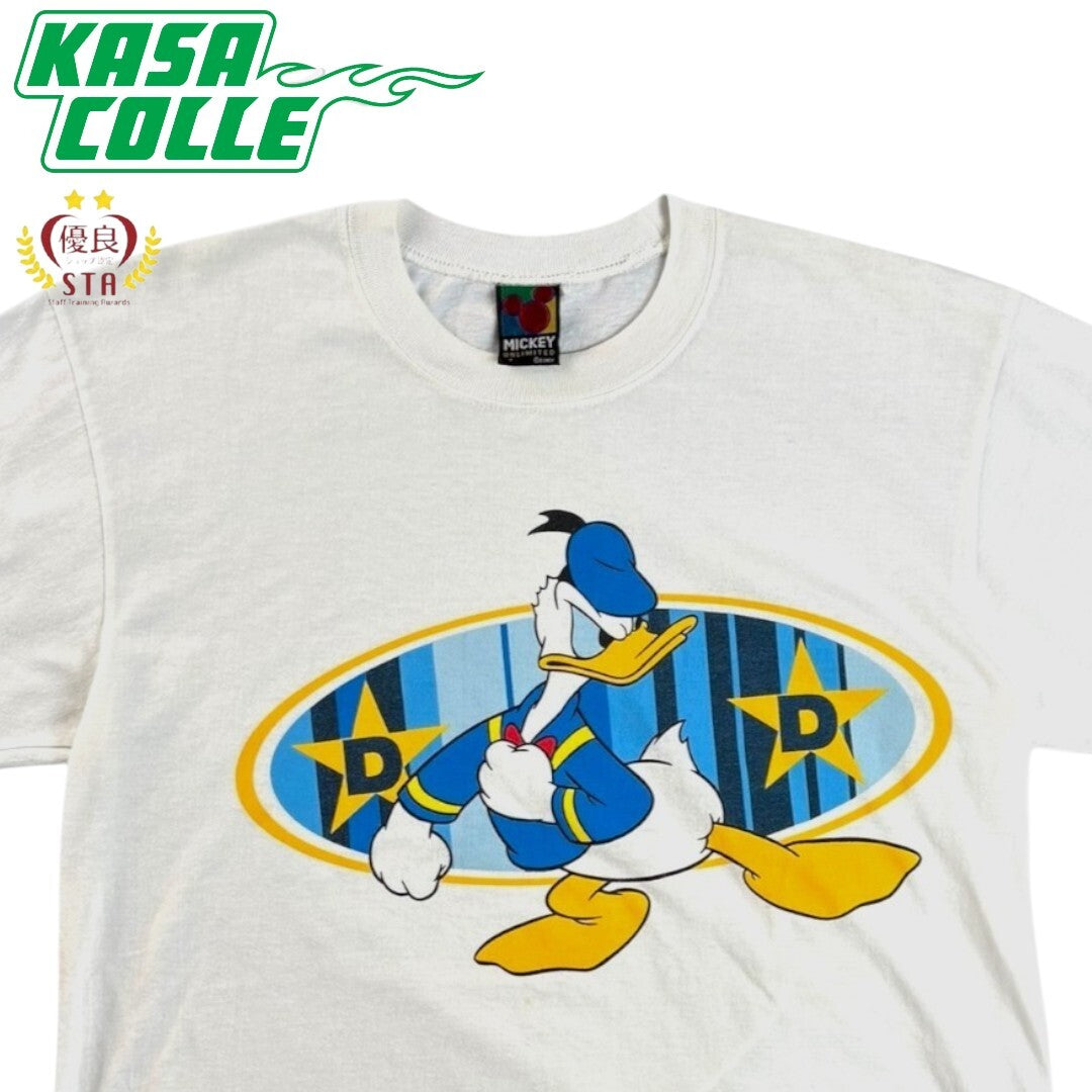 DONALD DUCK T-Shirt White Size L