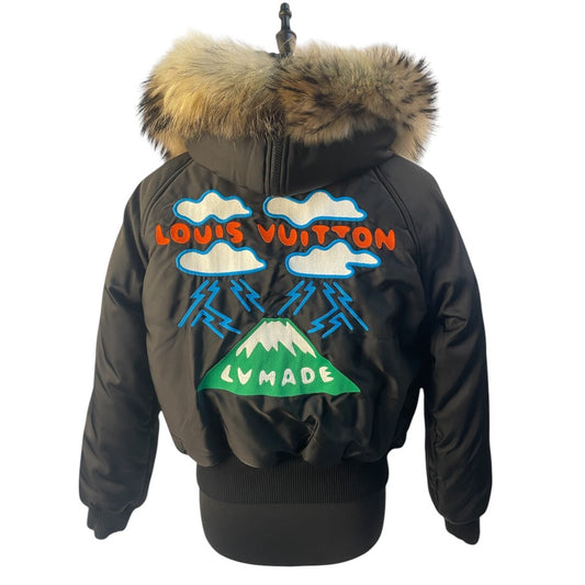 NIGO Mountain Aviator Embroidery Blouson Faux Fur Size M