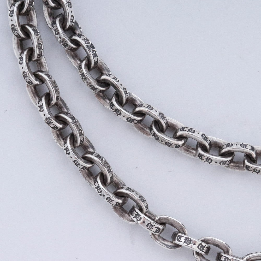CHROME HEARTS OLD PAPER CHAIN Necklace Silver Size ONE SIZE