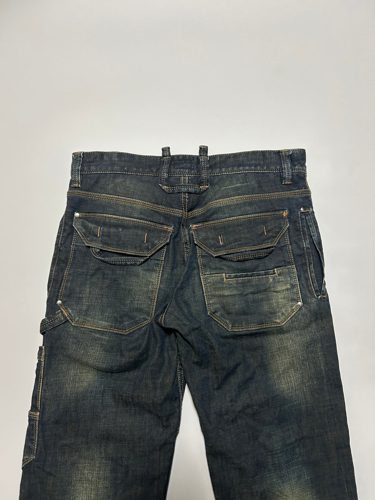 Dolce & Gabbana D&G 2000s Indigo Painter Jeans Size 44