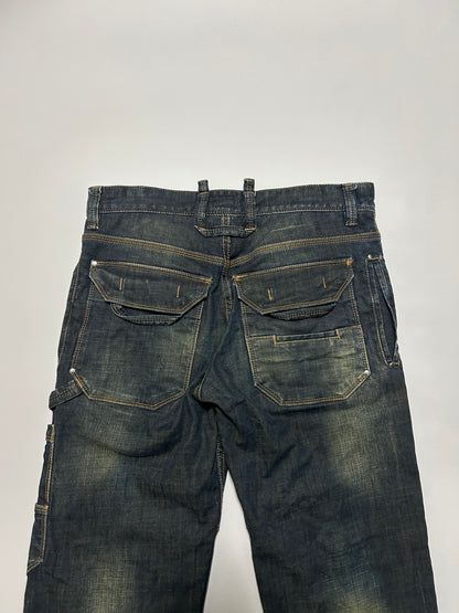 Dolce & Gabbana D&G 2000s Indigo Painter Jeans Size 44