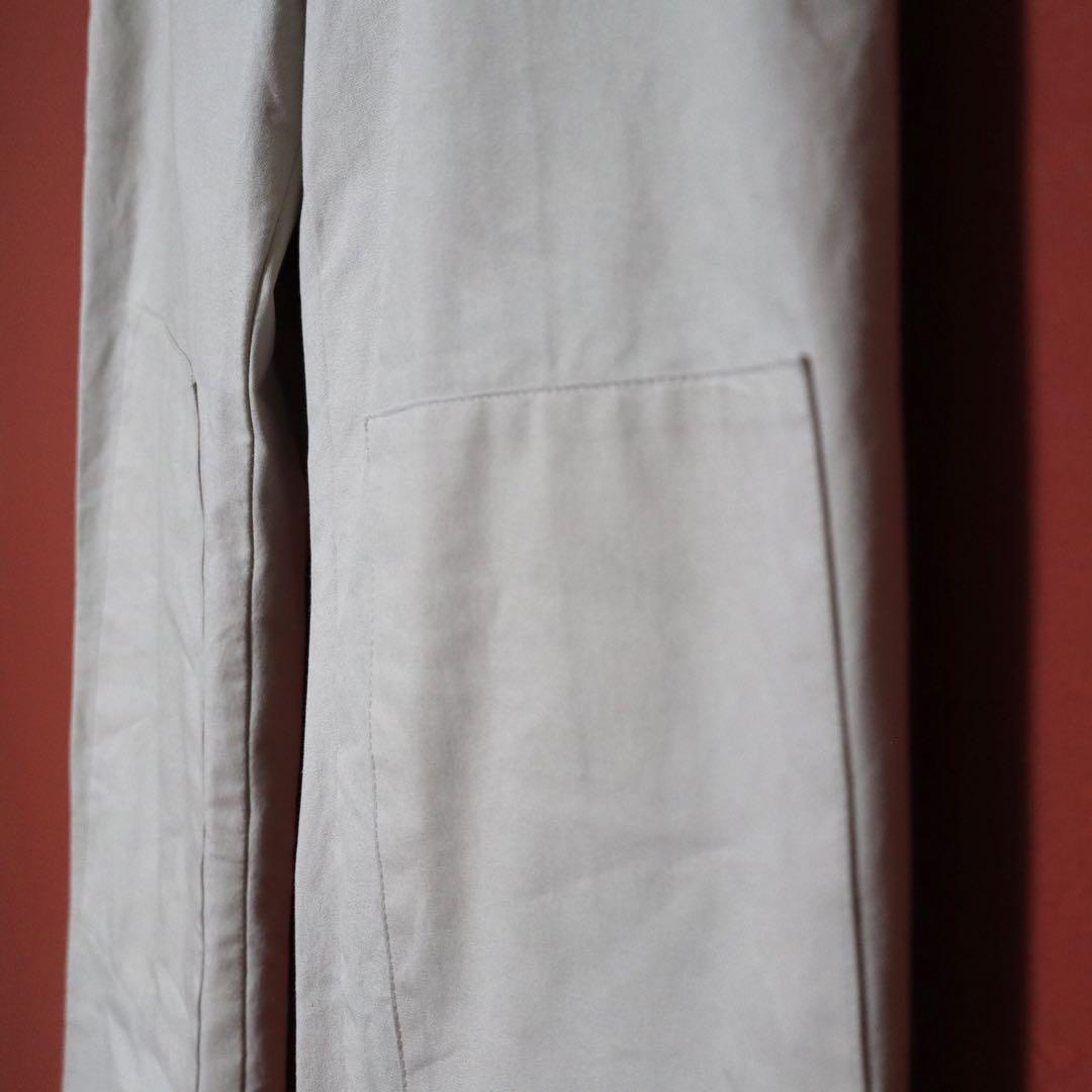 Jil Sander Beige Knee Patch Design Cotton Chinos Size 34