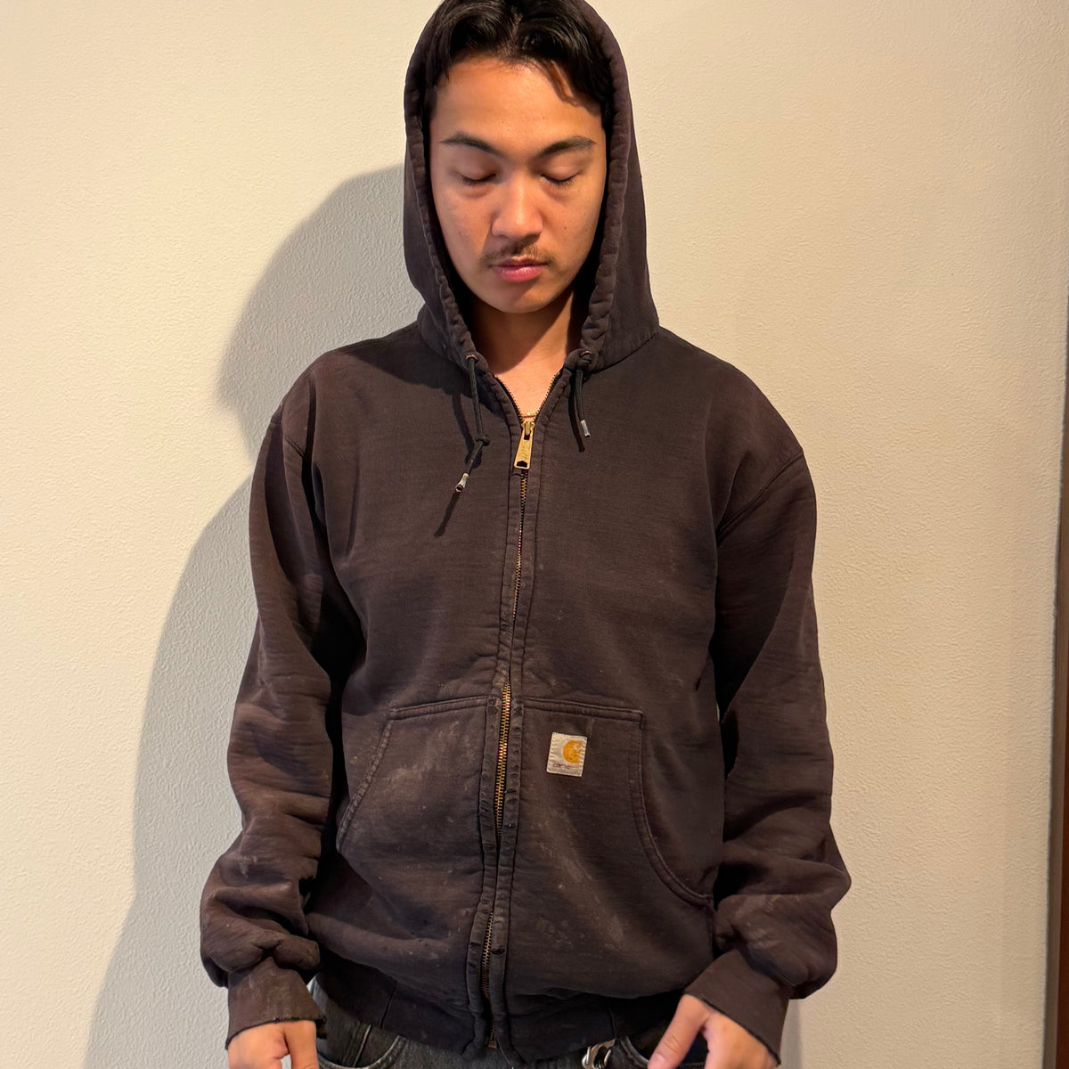 Parker carhartt 00s J149 Faded Brown Parka Size S