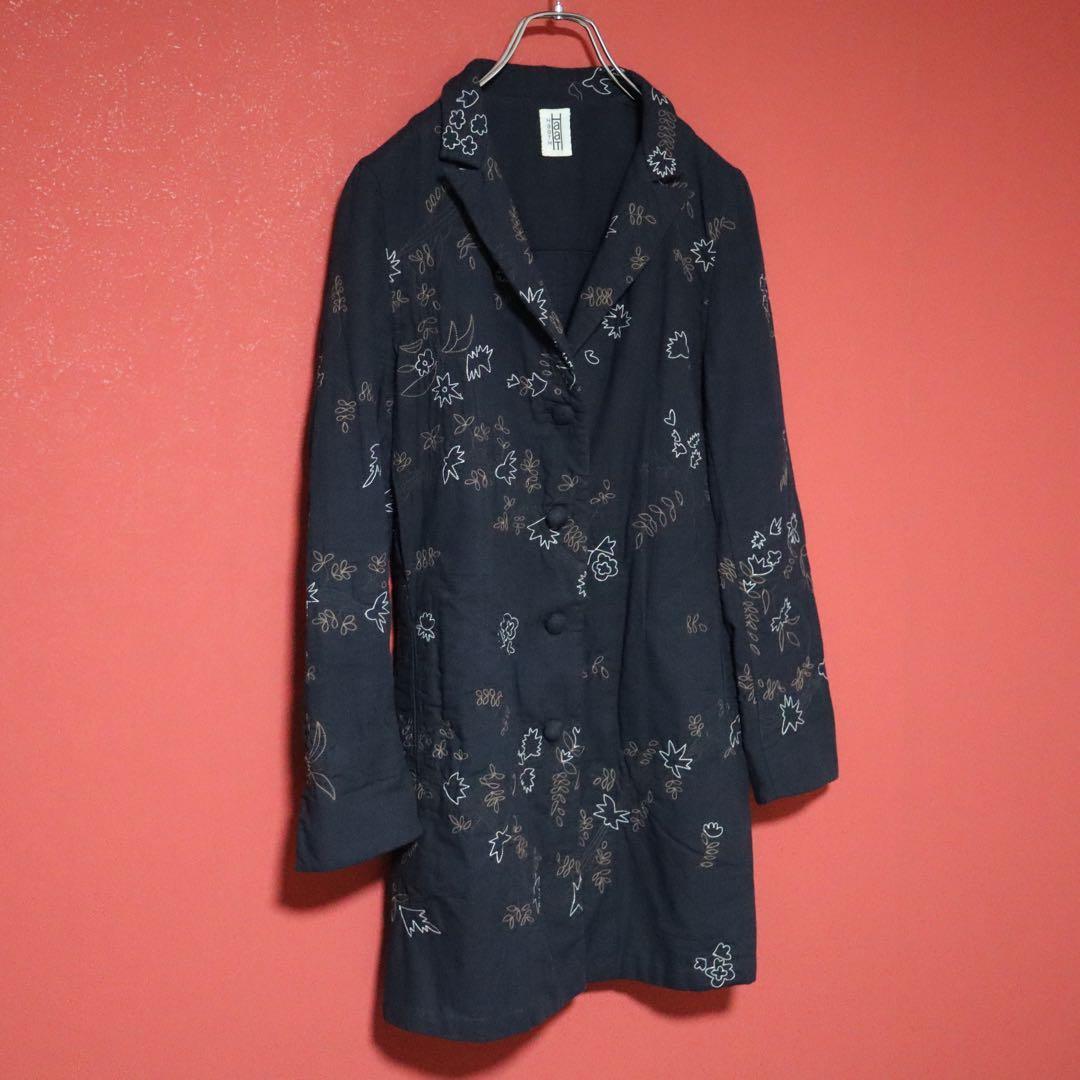 Vintage HaaT ISSEY MIYAKE Hand-Woven Embroidered Coat Size 2