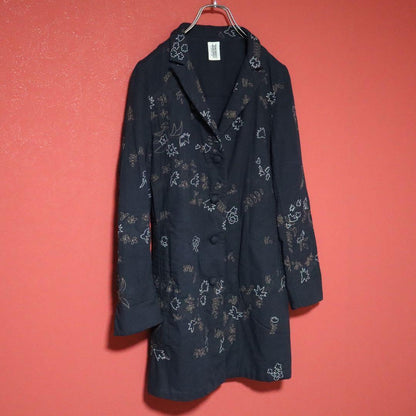 Vintage HaaT ISSEY MIYAKE Hand-Woven Embroidered Coat Size 2