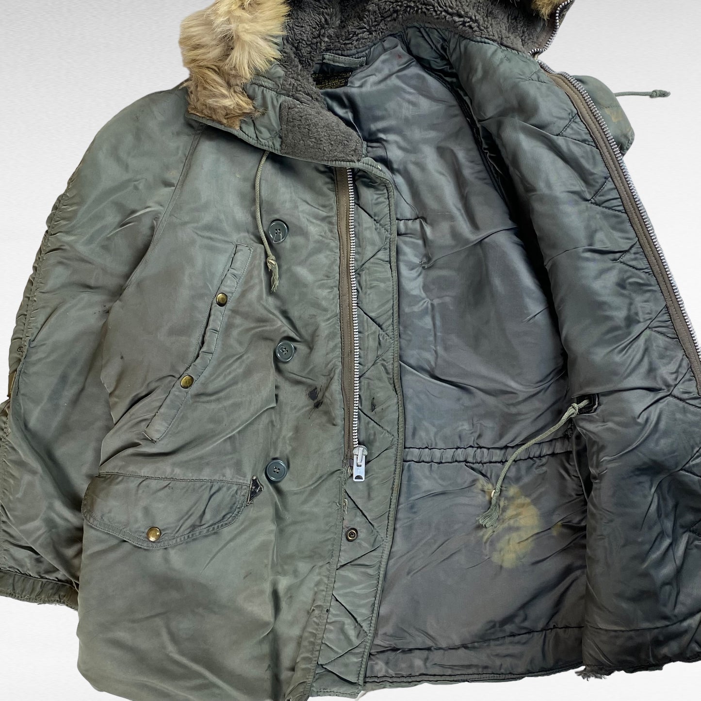 US.AIR FORCE 50s Early Model N-3B Flight Jacket Army Size M