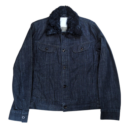 Maison Martin Margiela Fur Collar Denim Lamb Fur Size 46