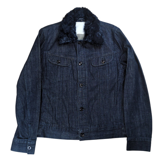 Maison Martin Margiela Fur Collar Denim Lamb Fur Size 46