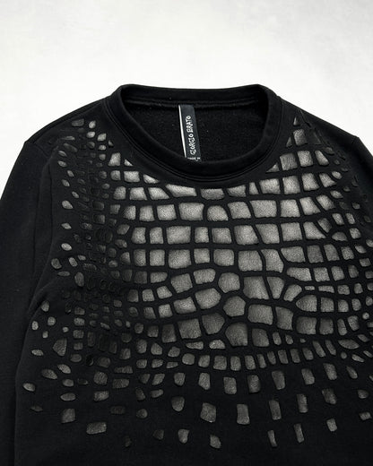 Giorgio Brato Leather Scales Sweatshirt Size M
