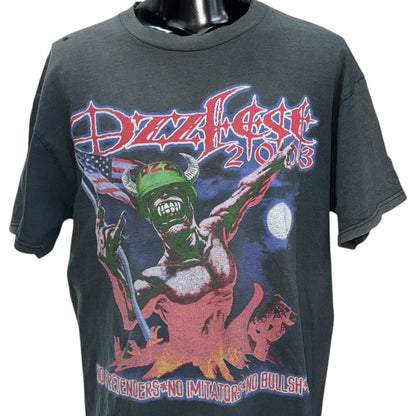 OZZY OSBOURNE Y2K OZZFEST 2003 Tour T-Shirt Size L