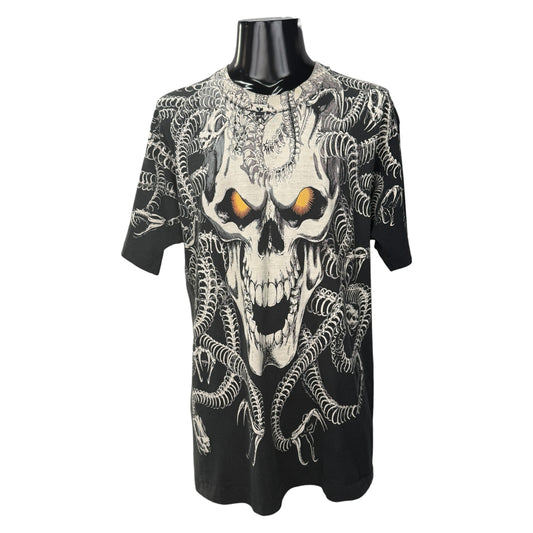 LIQUID BLUE 90s Vintage 1993 Medusa Graphic T-Shirt Size L