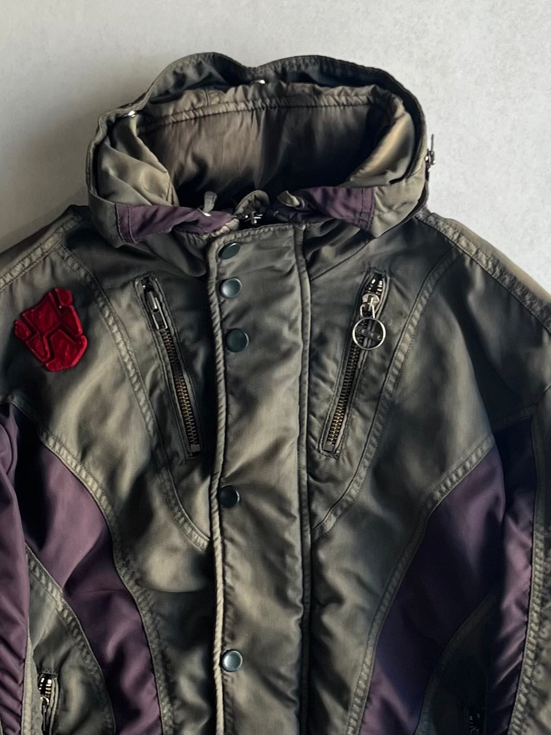 Diesel Green Technical Nylon Jacket Size M