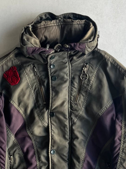 Diesel Green Technical Nylon Jacket Size M