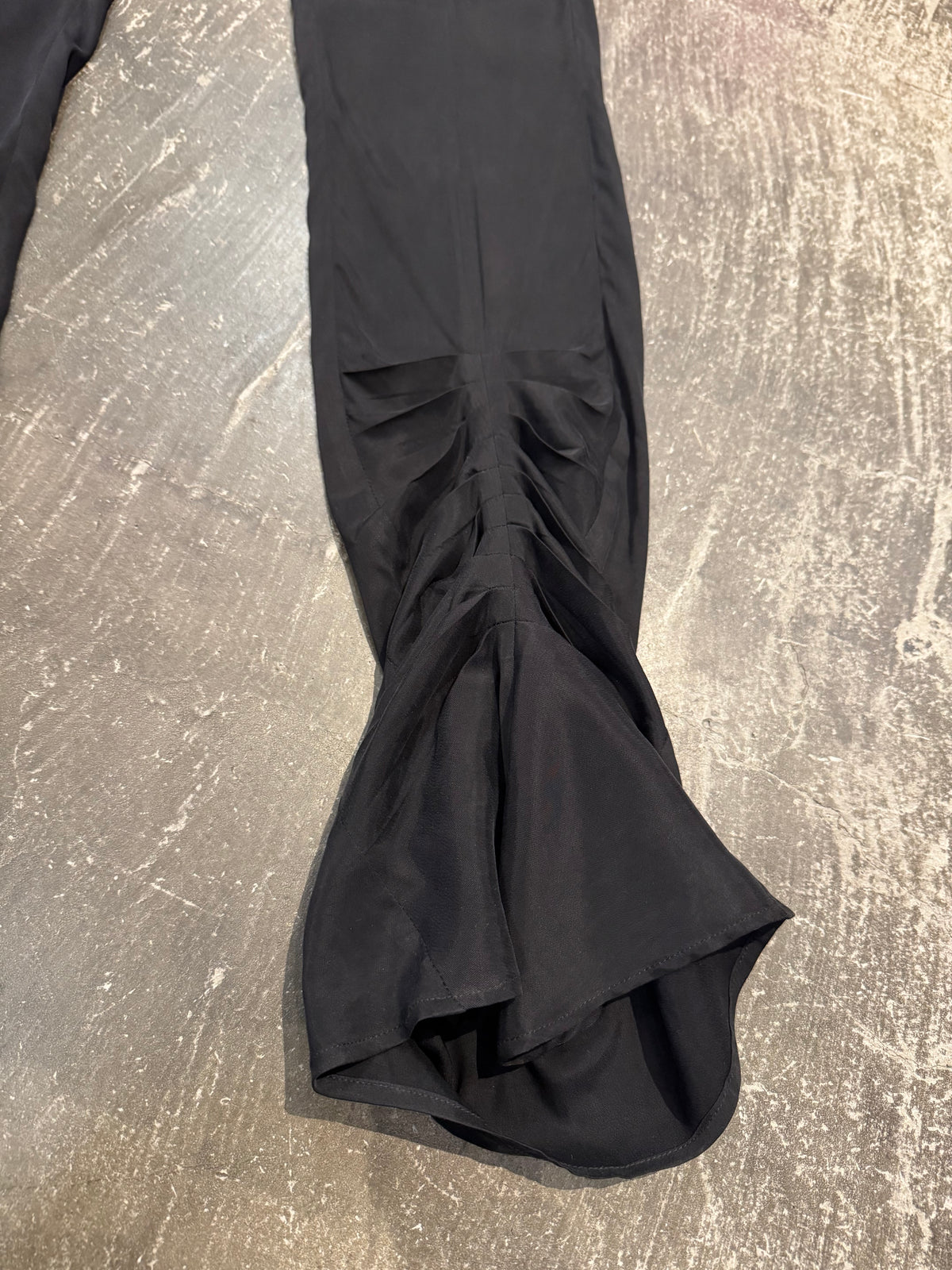 Room SERVICE Black Cupro Viscose Pants Size S
