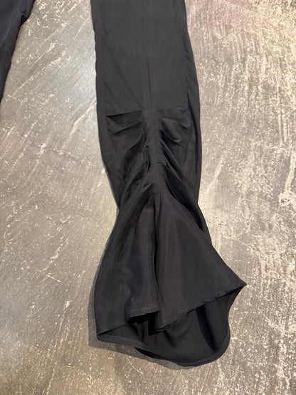 Room SERVICE Black Cupro Viscose Pants Size S