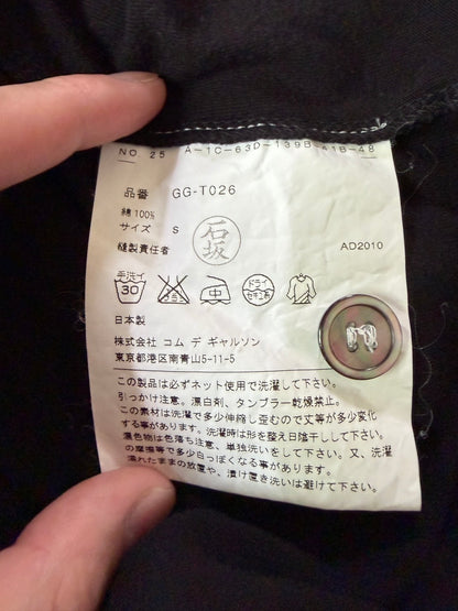 COMME des GARCONS SS11 Cotton Back Outside Long Sleeve T-Shirt Size S