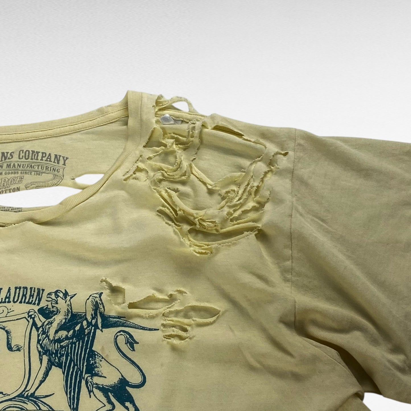 POLO JEANS Ralph Lauren T-Shirt White Size L