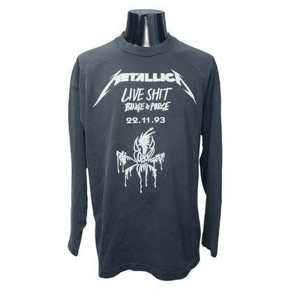 Metallica Live Sh*t 1993 Long Sleeve T-Shirt Size XL