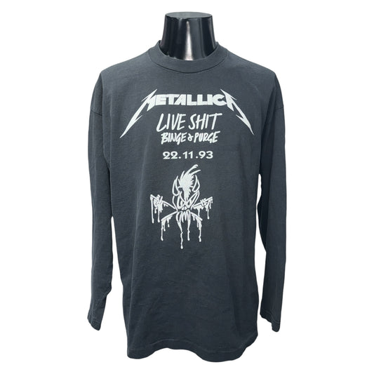 Metallica Live Sh*t 1993 Long Sleeve T-Shirt Size XL
