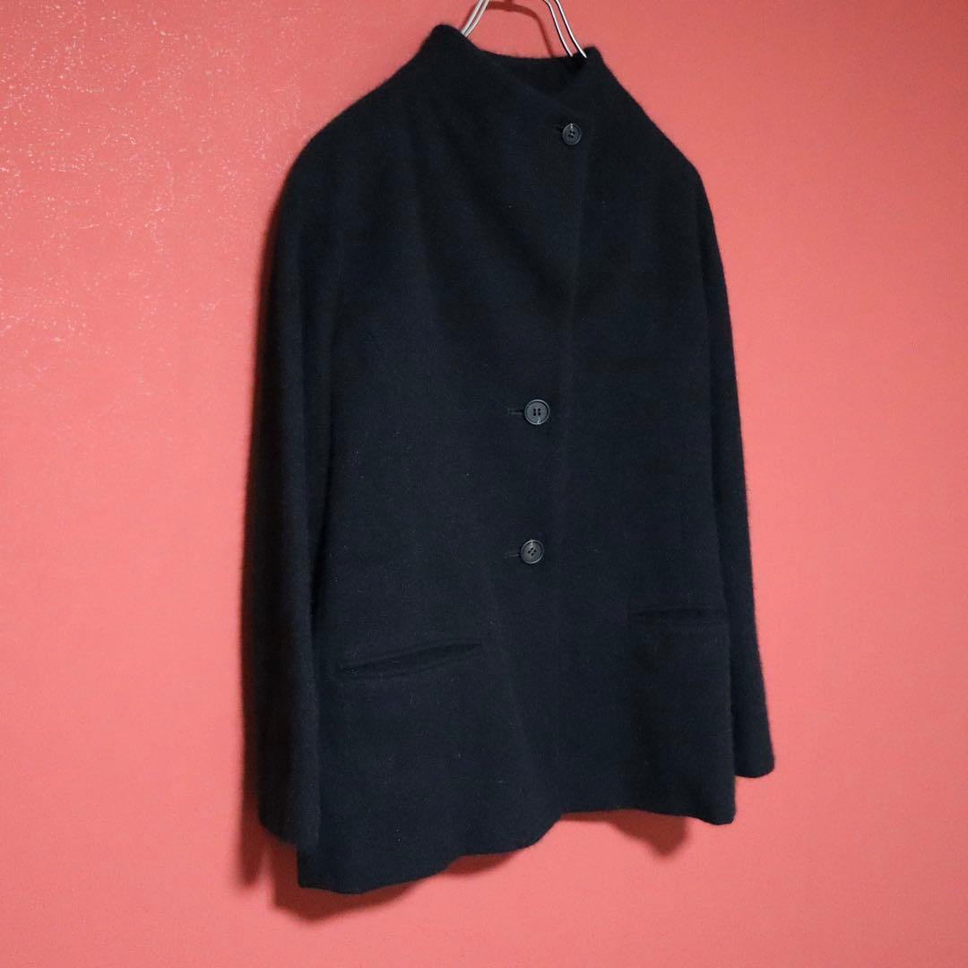 ISSEY MIYAKE WHITE LABEL 02AW Angora Jacket Black Size 2