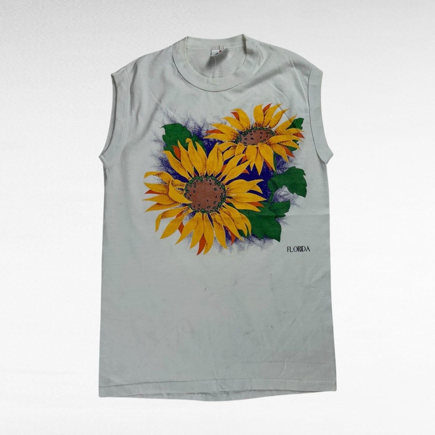 MILLER 90s Sleeveless T-Shirt White Size S