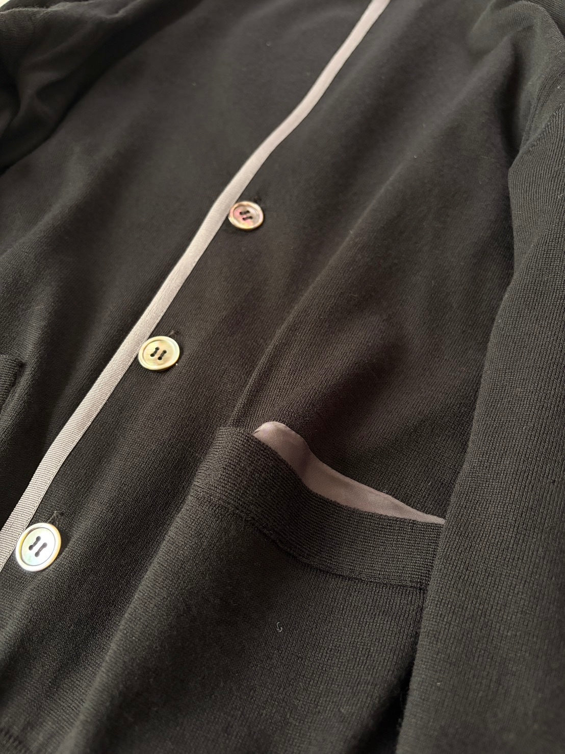 sacai AW2012 Wool Cashmere Silk Chin Strap Jacket Size 1
