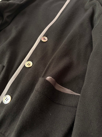 sacai AW2012 Wool Cashmere Silk Chin Strap Jacket Size 1