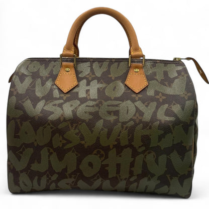 Louis Vuitton Monogram Graffiti Speedy 30 Mini Boston Bag