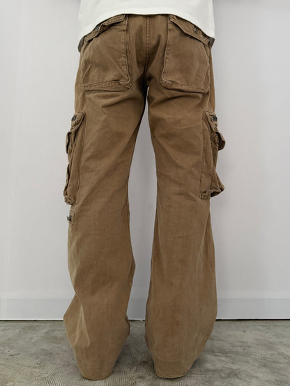 Vintage Y2K Gimmick Cargo Pants Beige Size 40