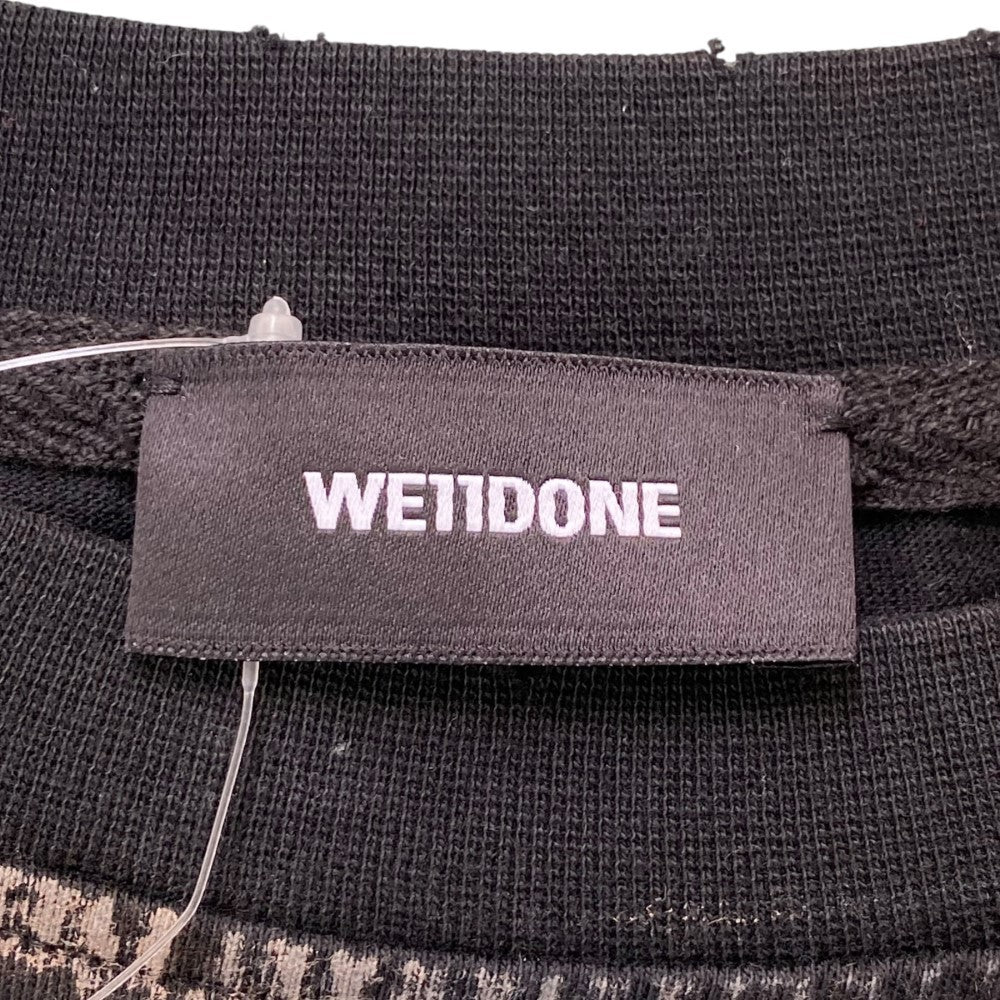 WE11DONE 25SS Piercing Detail T-Shirt Black Size S