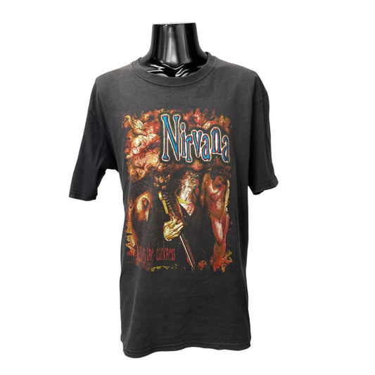Nirvana 90s A light in the darkness T-Shirt Size XL