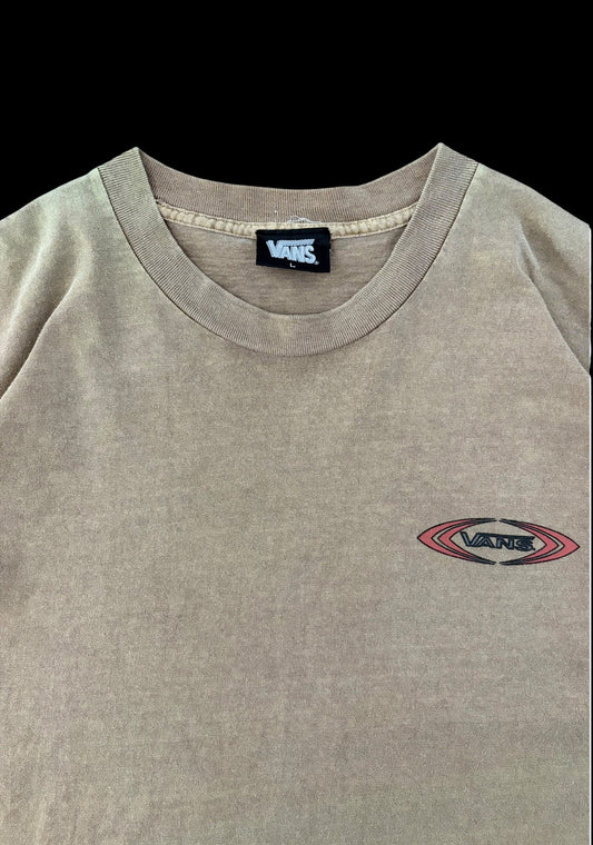 VANS 90s Oval Logo Made In USA Pigment Dyed Good Fade Jeans Size L