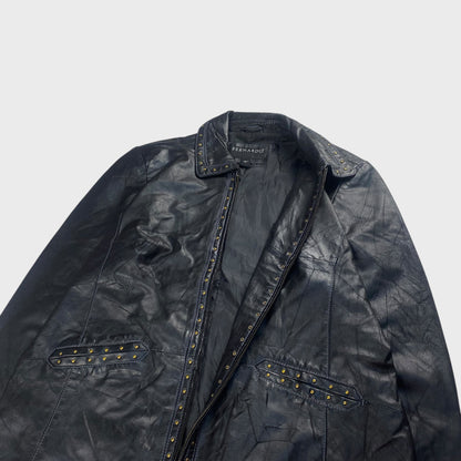 BERNARDO Leather Jacket Black Size L