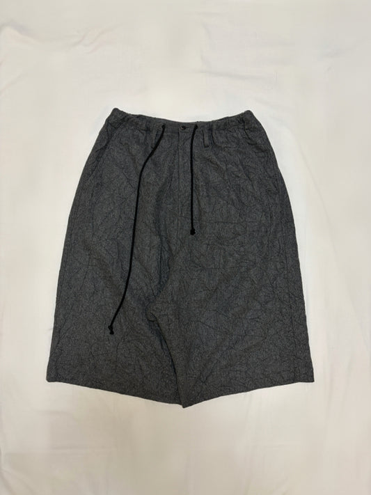 Yohji Yamamoto Y's Gray Wool Blend Shorts Size 2