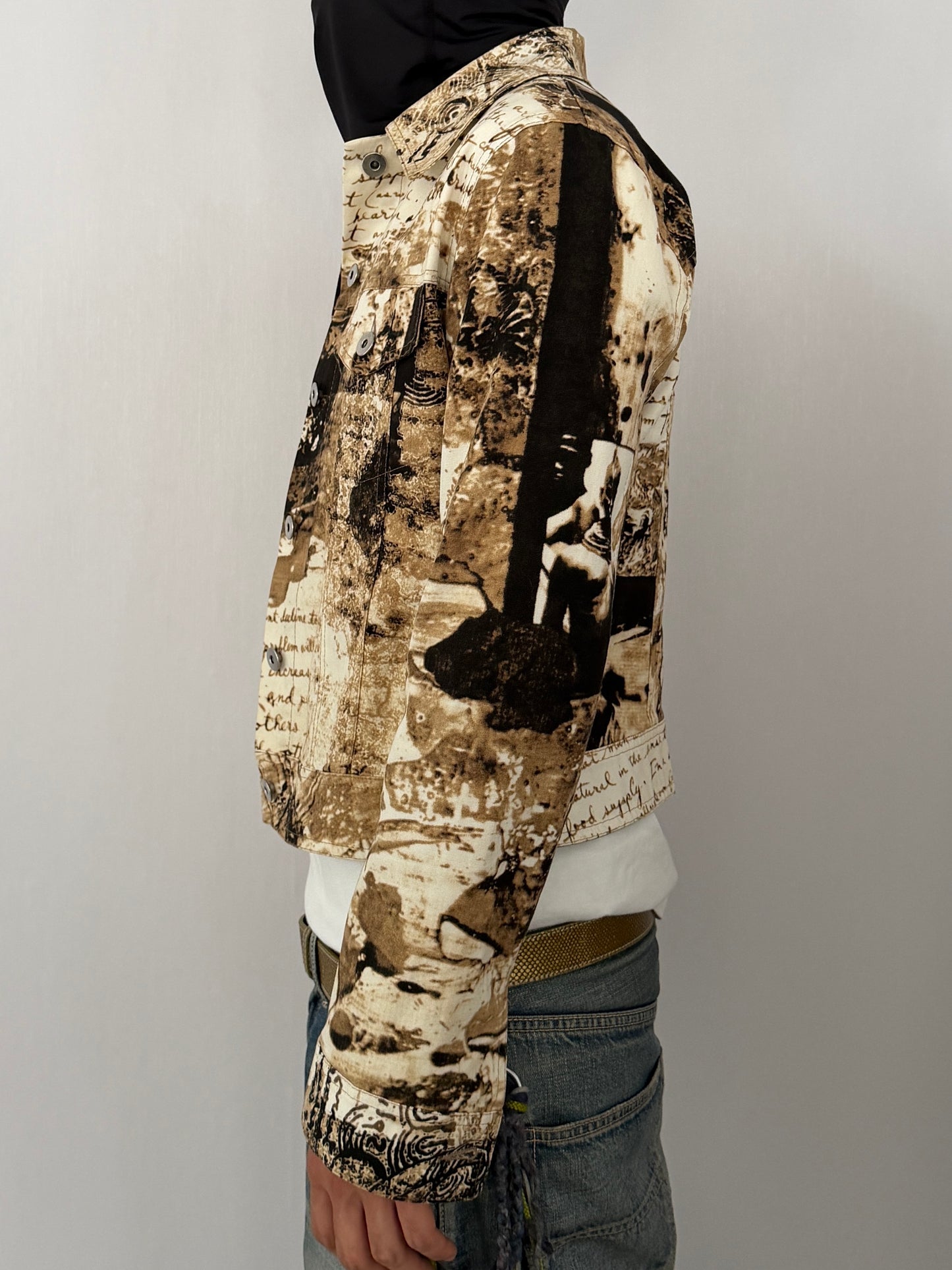 Vintage "HUEVO BLANCO" Cotton Jacket in Italy Size 44