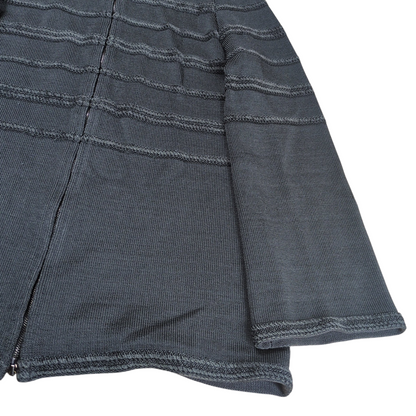 Salvatore Ferragamo Double Zip Up Cardigan Gray Size M